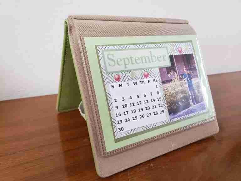 handmade photo calendar