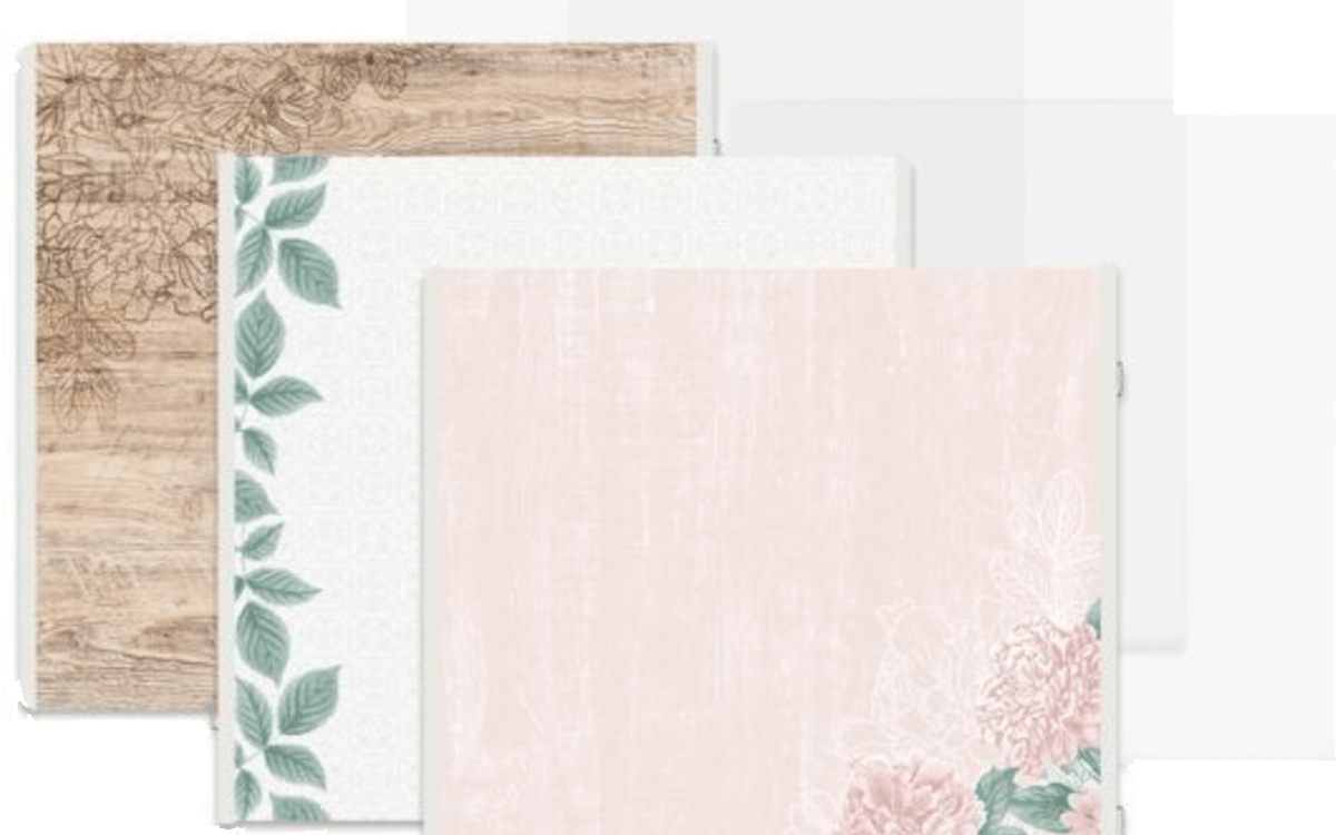 predesigned album pages for scrapbook look
